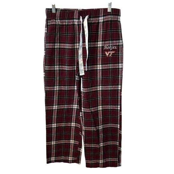 Virginia Tech Hokies Ladies Flannel Pajama Bottoms Size Med Football PJ'S - Picture 7 of 7